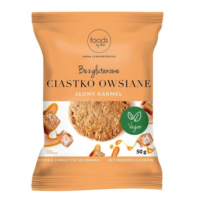 Levann Gluten Free Oat Cookie, Salted Caramel - 26 x 50g