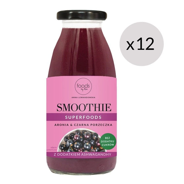 Levann Smoothie, Chokeberry & Blackcurrant - 12 x 250 ml.