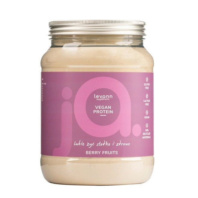 Levann jA Vegan Protein, Berry Fruits - 500g