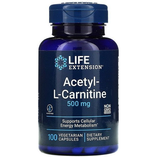 Life Extension Acetyl-L-Carnitine, 500mg - 100 vcaps