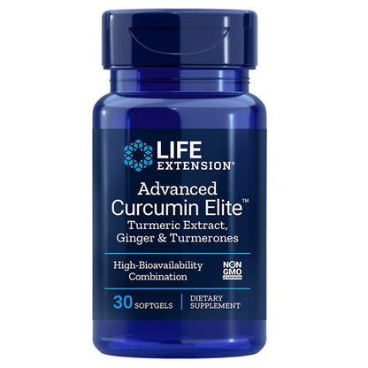 Life Extension Advanced Curcumin Elite Turmeric Extract, Ginger & Turmerones - 30 softgels