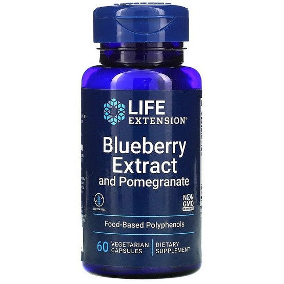 Life Extension Blueberry Extract with Pomegranate - 60 vcaps