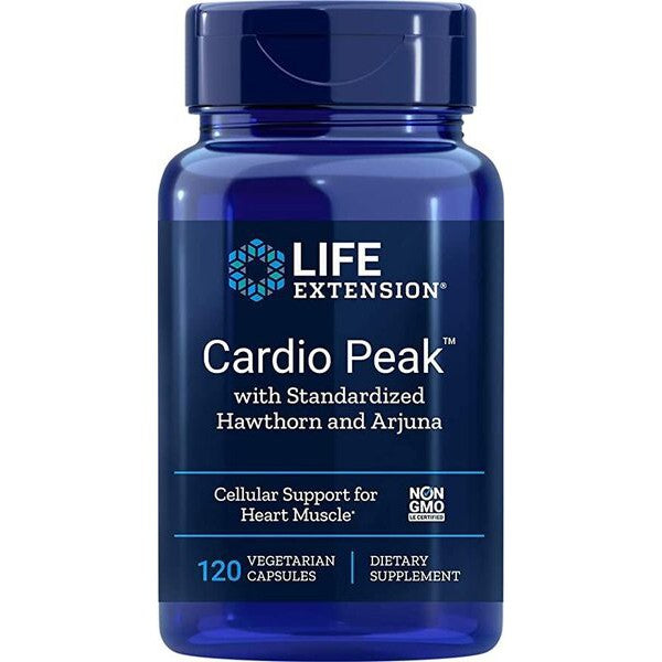 Life Extension Cardio Peak with Standardized Hawthorn and Arjuna - 120 vcaps