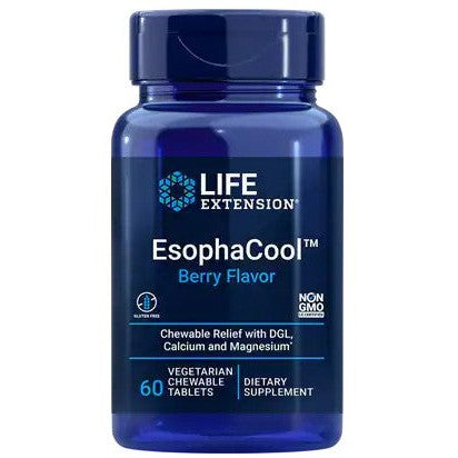 Life Extension EsophaCool, Berry (EAN 737870203360) - 60 vegetarian chewable tabs