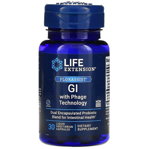 Life Extension Florassist GI with Phage Technology - 30 liquid vcaps
