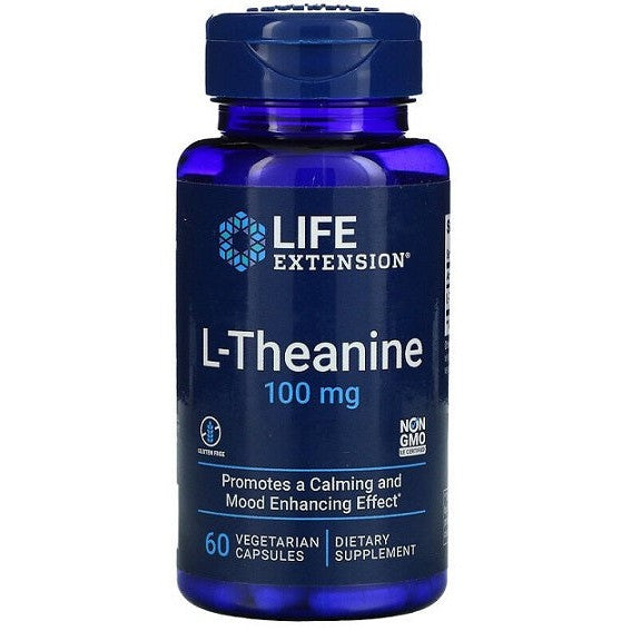 Life Extension L-Theanine, 100mg - 60 vcaps