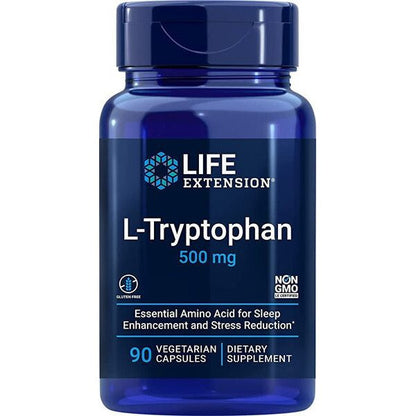 Life Extension L-Tryptophan, 500mg - 90 vcaps