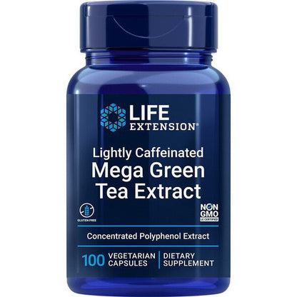 Life Extension Lightly Caffeinated Mega Green Tea Extract - 100 vcaps