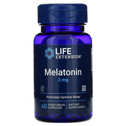 Life Extension Melatonin, 3mg - 60 vcaps
