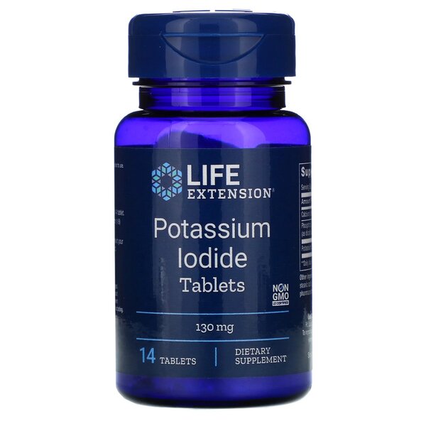 Life Extension Potassium Iodide Tablets, 130mg - 14 tabs