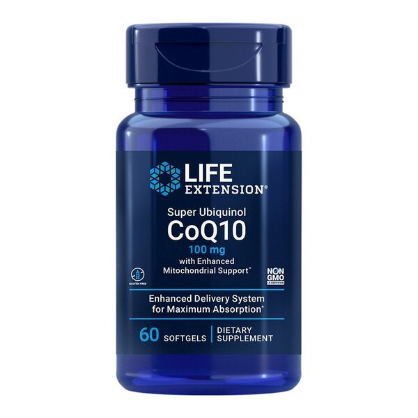 Life Extension Super Ubiquinol CoQ10 with Enhanced Mitochondrial Support, 100mg - 60 softgels