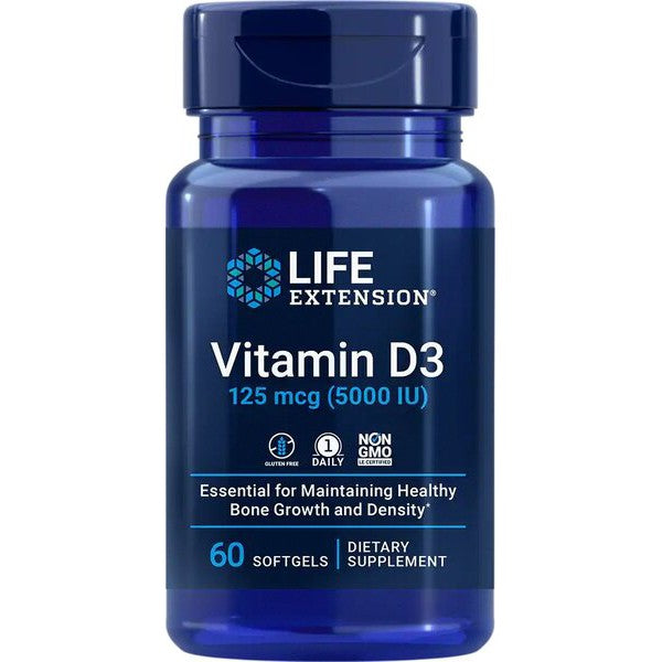 Life Extension Vitamin D3, 5000IU - 60 softgels