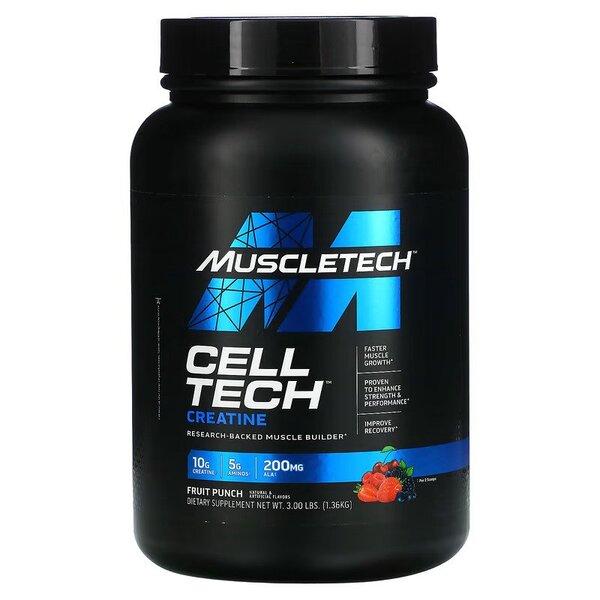 MuscleTech Cell-Tech Creatine, Fruit Punch (US Formula) - 1360g