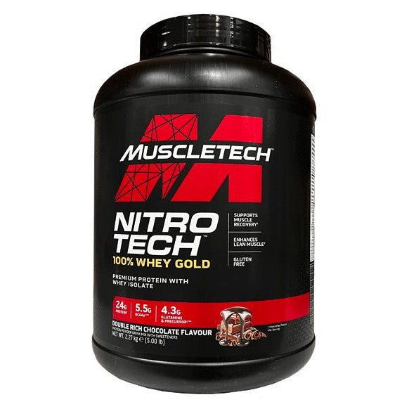 MuscleTech Nitro-Tech 100% Whey Gold, Double Rich Chocolate (EAN 631656256369) - 2270g