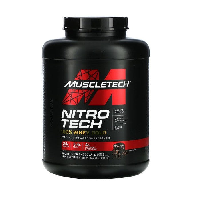 MuscleTech Nitro-Tech 100% Whey Gold, Double Rich Chocolate (EAN 631656710496) - 2280g