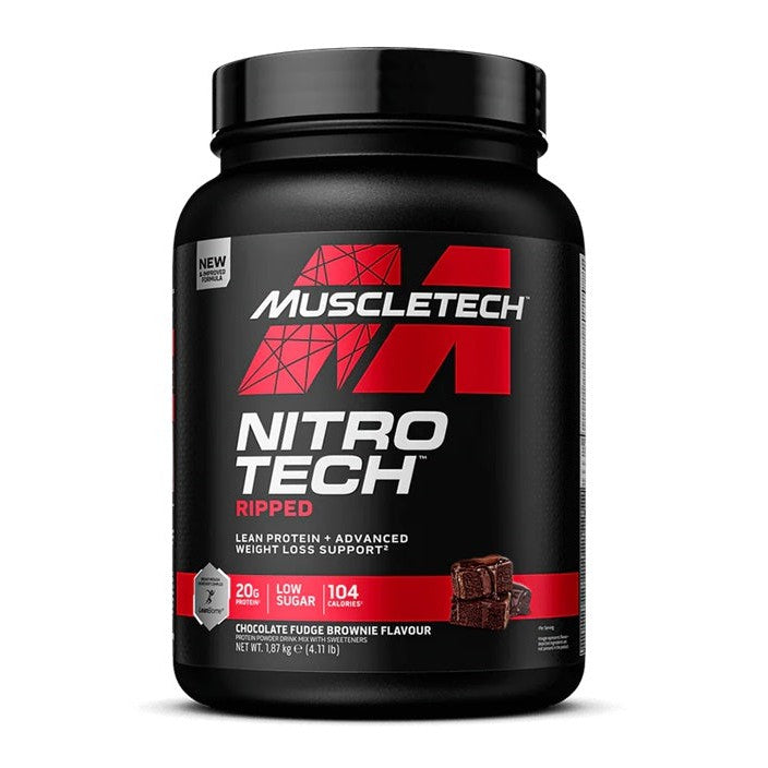 MuscleTech Nitro-Tech Ripped, Chocolate Fudge Brownie - 1870g