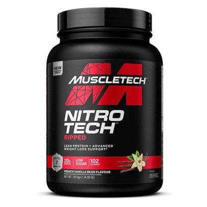 MuscleTech Nitro-Tech Ripped, French Vanilla Bean - 1810g