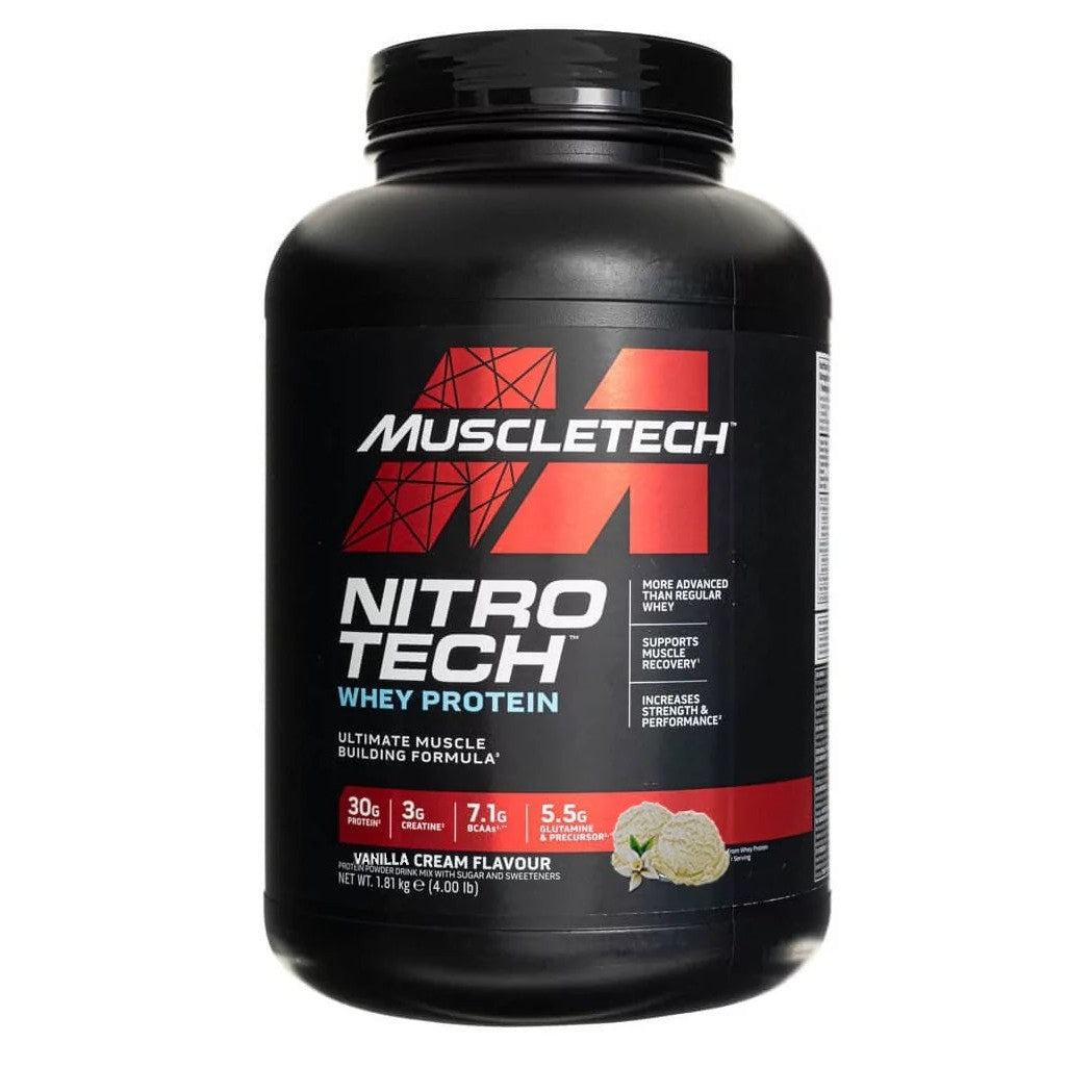 MuscleTech Nitro-Tech, Vanilla Cream - 1810g