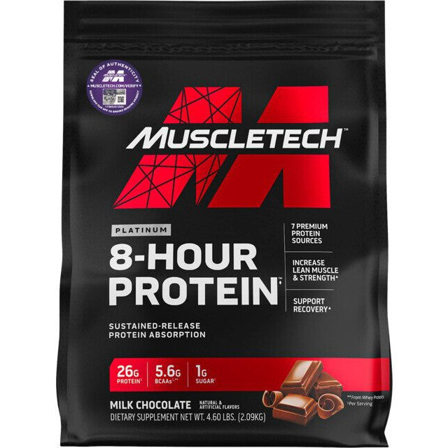 MuscleTech Platinum 8-Hour Protein, Chocolate - 2090g