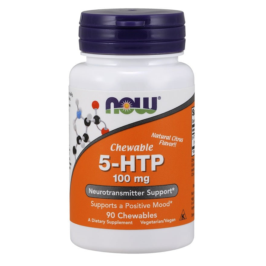 NOW Foods 5-HTP, 100mg (Chewable) - 90 chewables
