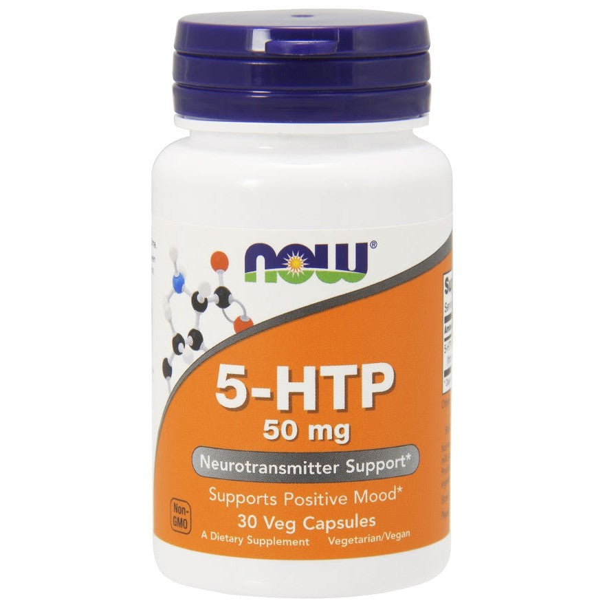 NOW Foods 5-HTP, 50mg - 30 vcaps