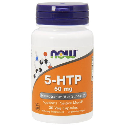 NOW Foods 5-HTP, 50mg - 30 vcaps