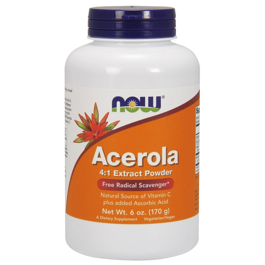 NOW Foods Acerola, 4:1 Extract Powder - 170g
