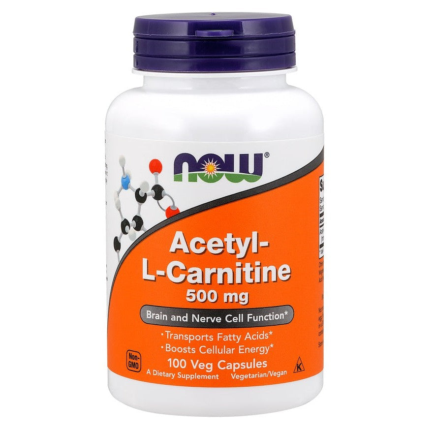 NOW Foods Acetyl-L-Carnitine, 500mg - 100 vcaps