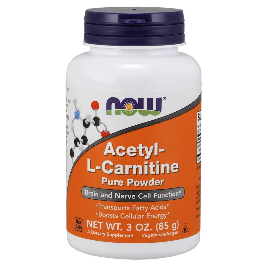 NOW Foods Acetyl-L-Carnitine, Pure Powder - 85g