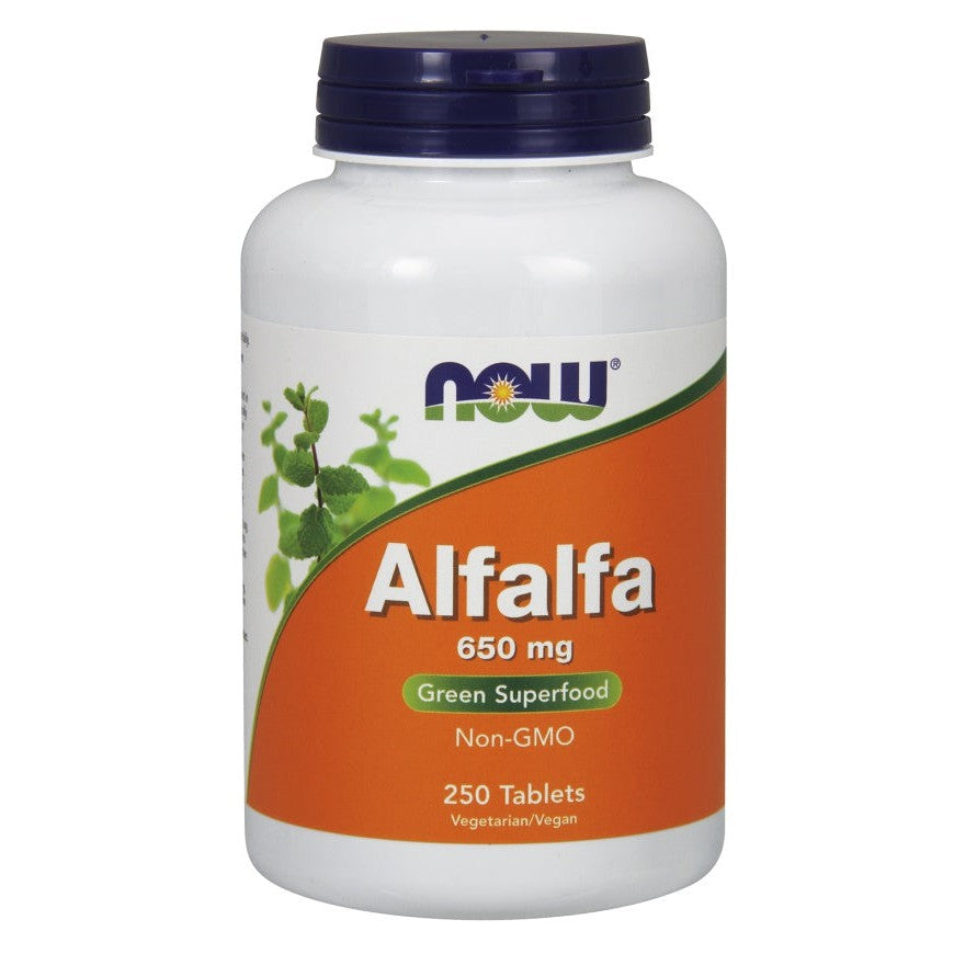 NOW Foods Alfalfa, 650mg - 250 tablets