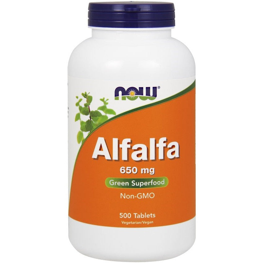 NOW Foods Alfalfa, 650mg - 500 tablets