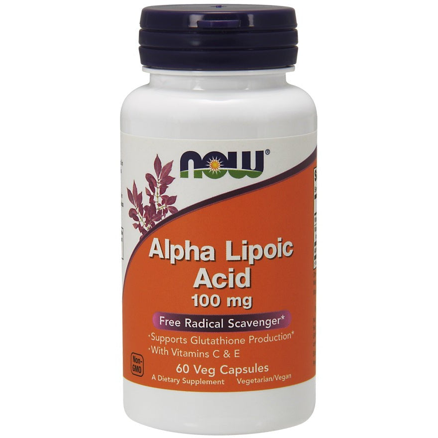 NOW Foods Alpha Lipoic Acid with Vitamins C & E, 100mg - 60 vcaps