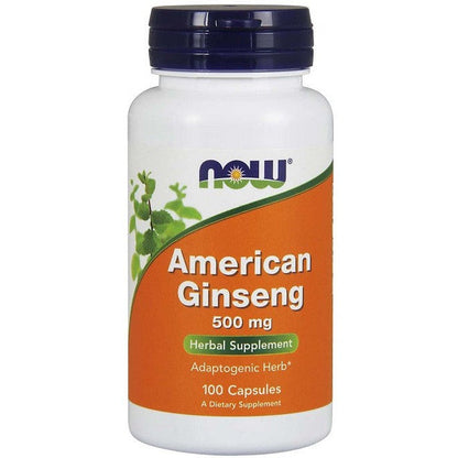 NOW Foods American Ginseng, 500mg - 100 vcaps
