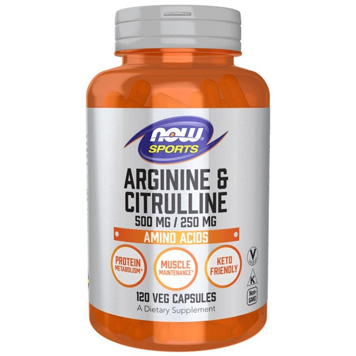 NOW Foods Arginine & Citrulline - 120 vcaps