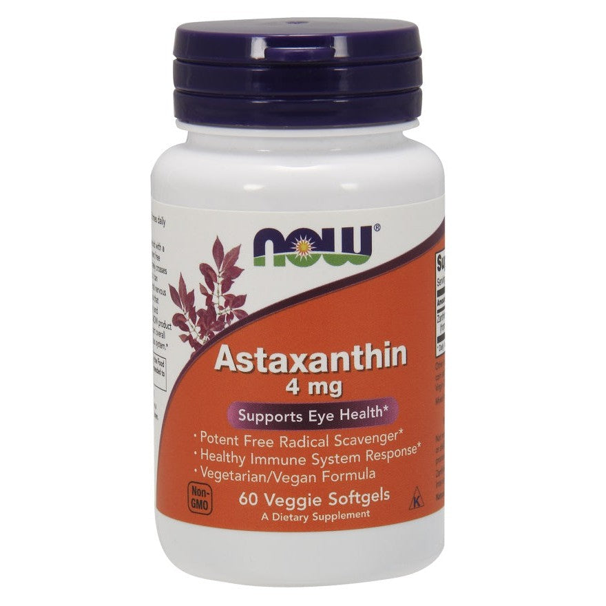 NOW Foods Astaxanthin, 4mg - 60 veggie softgels