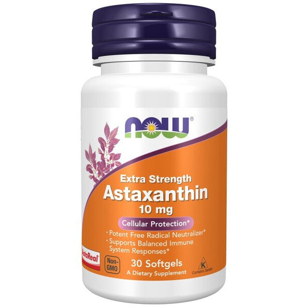 NOW Foods Astaxanthin Extra Strength, 10mg - 30 softgels
