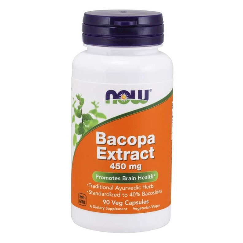 NOW Foods Bacopa Extract, 450mg - 90 vcaps