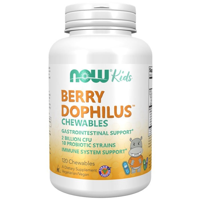 NOW Foods BerryDophilus Kids Chewables - 120 chewables