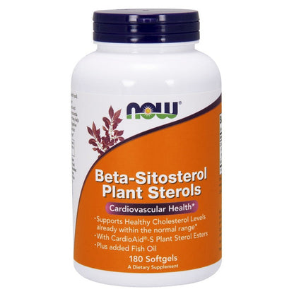 NOW Foods Beta-Sitosterol Plant Sterols - 180 softgels