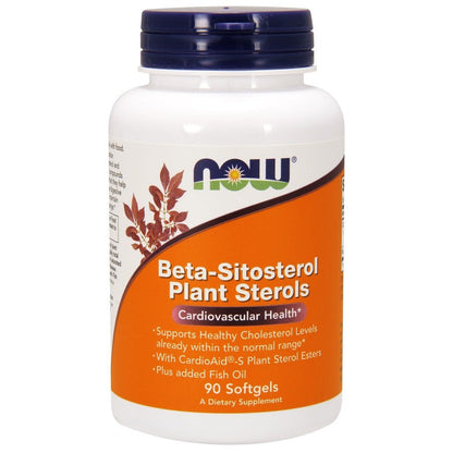 NOW Foods Beta-Sitosterol Plant Sterols - 90 softgels