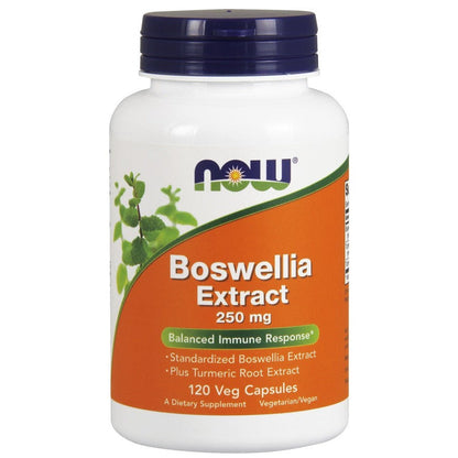 NOW Foods Boswellia Extract Plus Turmeric Root Extract, 250mg - 120 vcaps