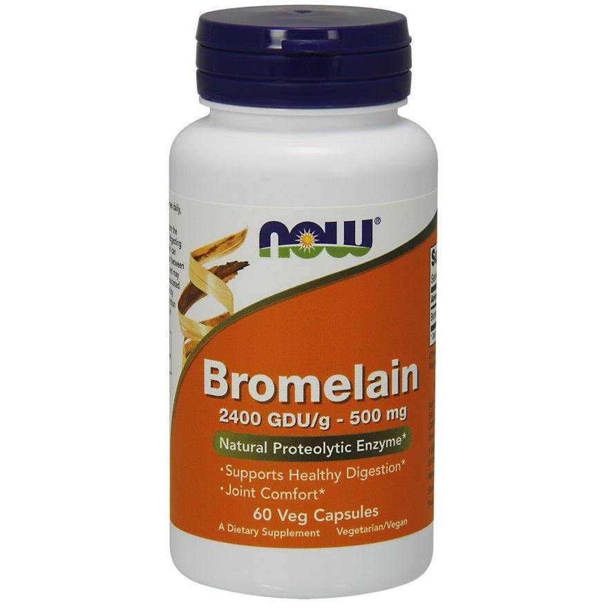 NOW Foods Bromelain, 500mg - 60 vcaps