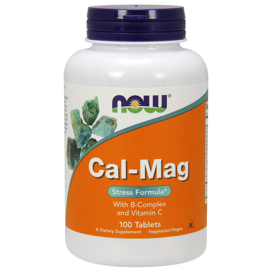 NOW Foods Cal-Mag with B-Complex and Vitamin C - 100 tablets