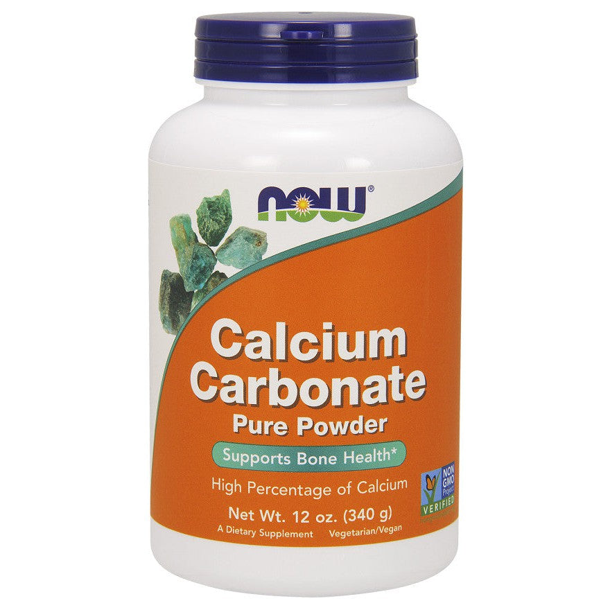 NOW Foods Calcium Carbonate, Pure Powder - 340g