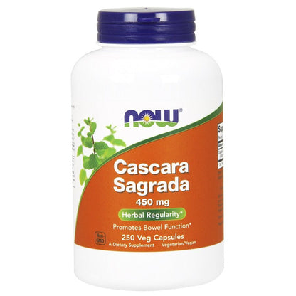 NOW Foods Cascara Sagrada, 450mg - 250 vcaps
