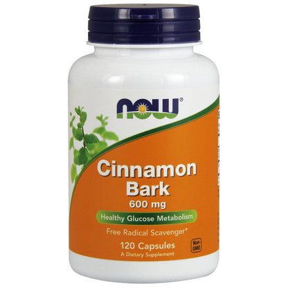 NOW Foods Cinnamon Bark, 600mg - 120 caps