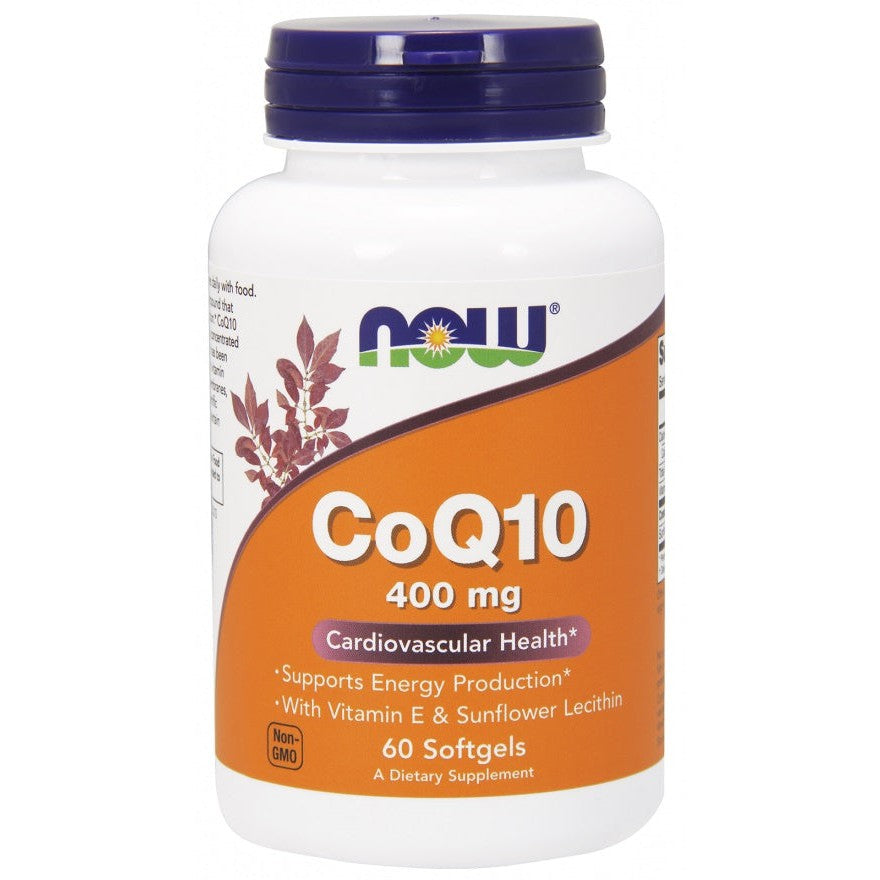NOW Foods CoQ10 with Lecithin & Vitamin E, 400mg - 60 softgels
