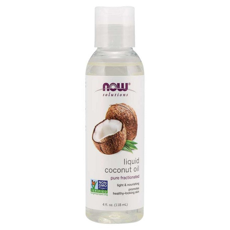 NOW Foods Coconut Oil, Liquid Pure Fractionated - 118 ml.
