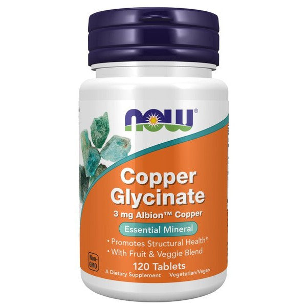 NOW Foods Copper Glycinate - 120 tabs