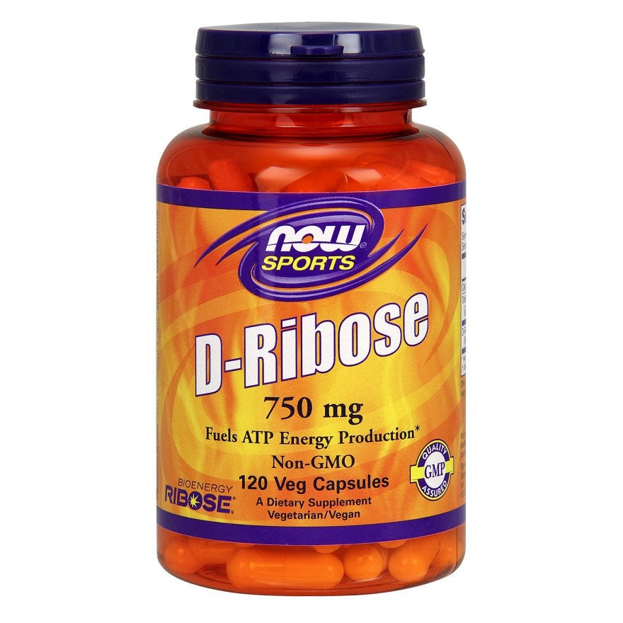 NOW Foods D-Ribose, 750mg - 120 vcaps